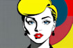 do a retro pop art roy lichtenstein style
