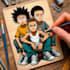 design custom 2d images in the boondocks style