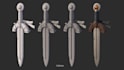 3d model and texture stylized assets