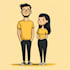 draw you as a famous yellow cartoon character
