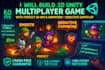 develop 2d unity game, unity 3d game, unity game design, multiplayer game, webgl