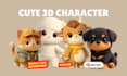 create stylized 3d  character ready for rig and animation