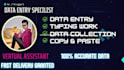 do something about data enty work