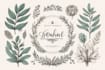 create beautiful hand drawn botanical boho logo