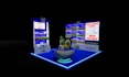 design 3d trade show booth, exhibition stand
