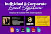 design clickable HTML graphical email signature