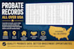 provide probate data directly from county