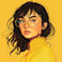 draw your yellow cartoon portrait