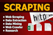collect, scrape, and research targeted web data or emails