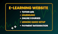 make a professional wordpress elearning lms website using tutor lms or learndash