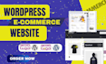 design stunning wordpress woocommerce website, wordpress ecommerce website