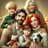 draw disney family portrait illustration