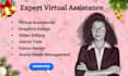 be creative virtual assistant social media manager canva graphics designer VA