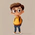 draw a digital cartoon character