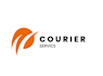 make unique delivery man courier service logo