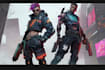 design cyberpunk and fantasy character splash art