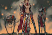 design stunning sci fi, cyberpunk, fantasy characters