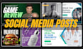 design social media posts, facebook and instagram posts