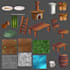 create 2d game assets, props and icons