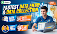 do fastest data entry, data collection, copy paste, ai work