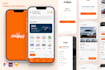 design a modern mobile app UI UX in figma or adobe xd