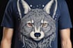 create animal linocut tshirt design for brands