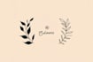create an elegant hand drawn botanical boho logo design