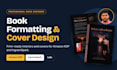 design KDP book formatting, layout, book cover, and interior