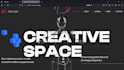 design web template with 3d model animation