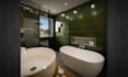 create luxury bathroom interior design and photorealistic 3d renders