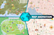 create animated maps for events, businesses and social media