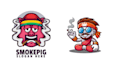 create mascot hookah logo within 24 hours