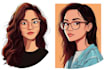 create simple cartoon portrait