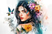 custom a watercolor tattoo design