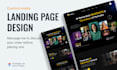 do clean professional web landing page UI UX design figma