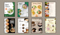 restaurant food menu design, digital and TV screen menu