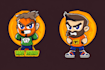 design mascot cartoon logo design and mascot character