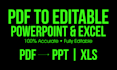 convert PDF to editable powerpoint or excel with accurately