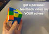 send personal video feedback on your 3x3 rubiks cube solves