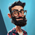 design premium caricature character