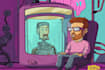 turn you in a futurama style art
