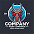 do amazing dragon head mascot logo design with business