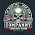 do awesome skull mascot logo design with 1 day delivery