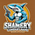 do create killer shark mascot logo design with 1 day delivery