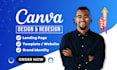 canva pro design canva website design canva landing page design canva template
