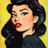 draw a retro pop art roy lichtenstein style