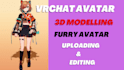 create custom 3d avatars for vrchat including VR characters furry avatars