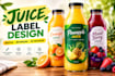 design juice beverage energy drink coffee label design