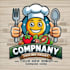 do awesome restaurant mascot logo design with 1 day delivery