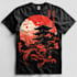 make unique tshirt design dark art japanese illustration